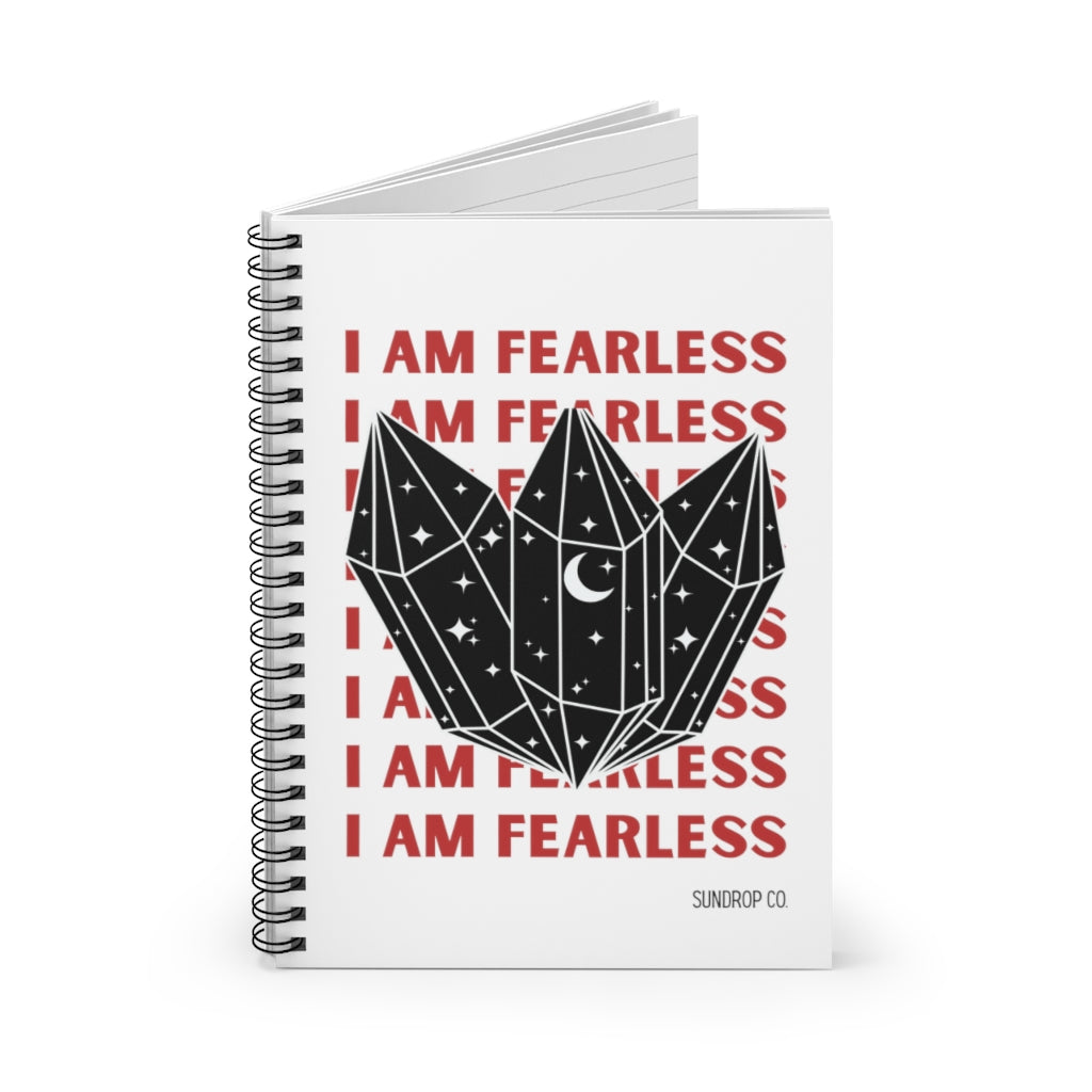 Fearless, Black Obsidian Notebook