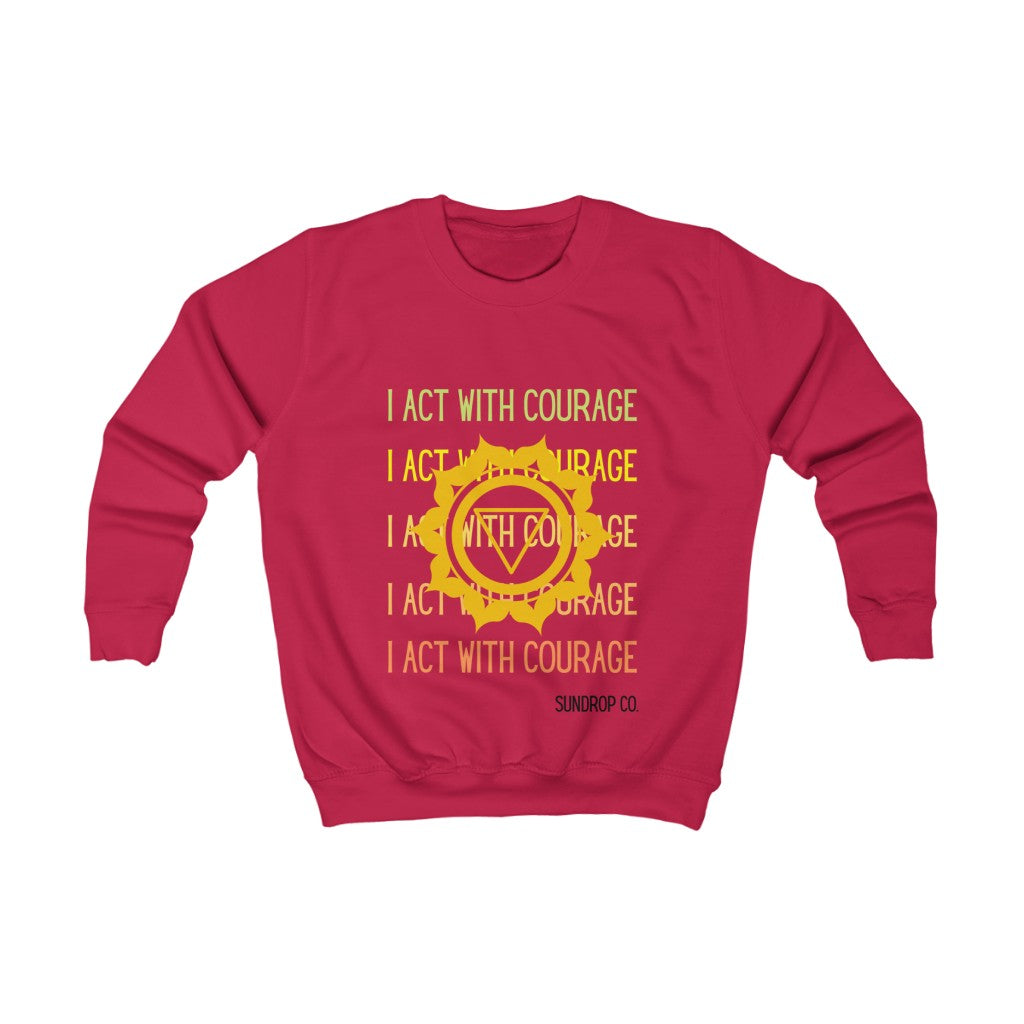 Solar Plexus Chakra Kids Sweatshirt