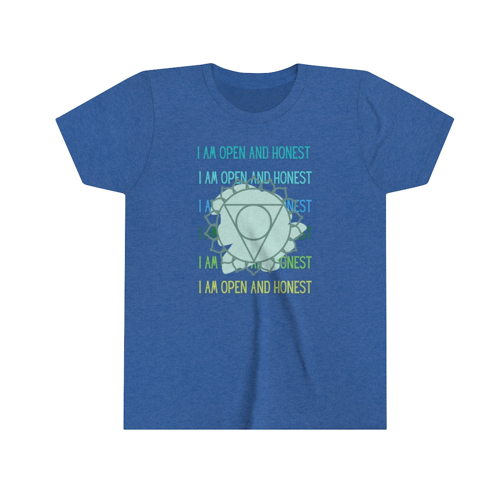 Throat Chakra Youth Short Sleeve